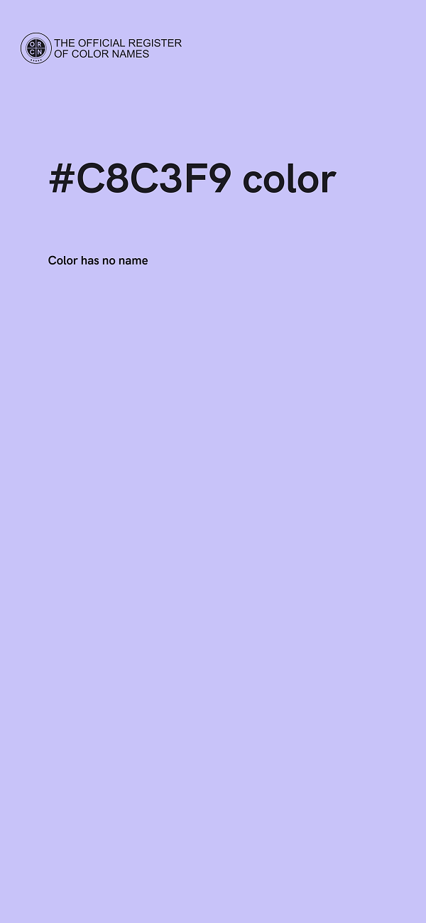 #C8C3F9 color image