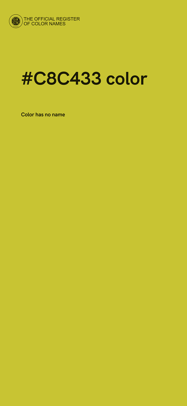 #C8C433 color image