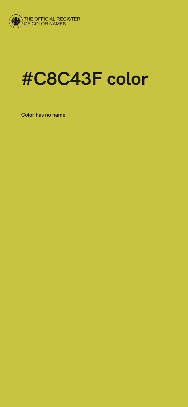 #C8C43F color image