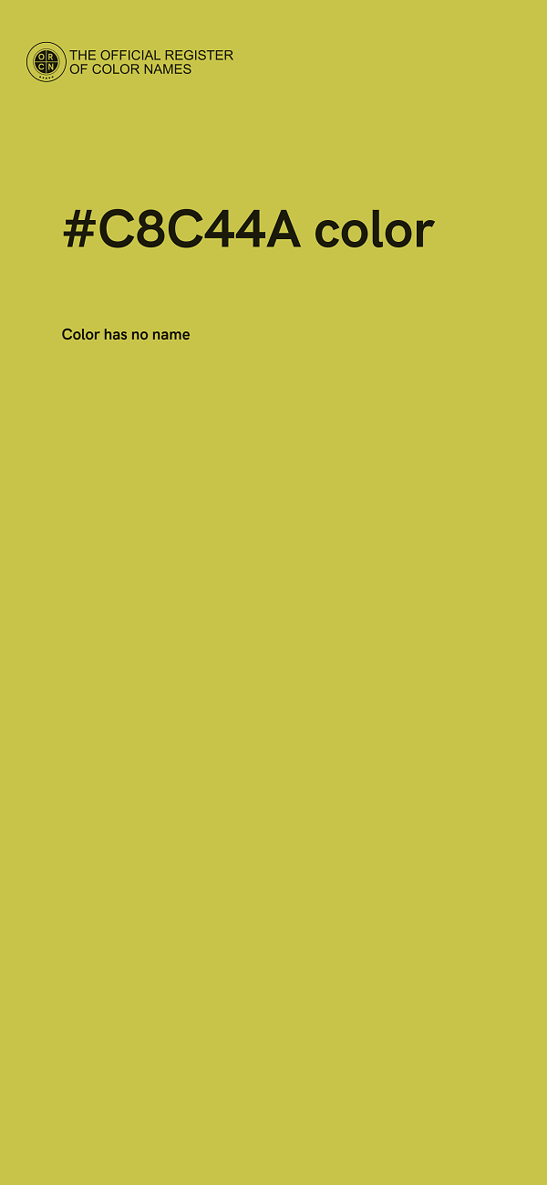 #C8C44A color image