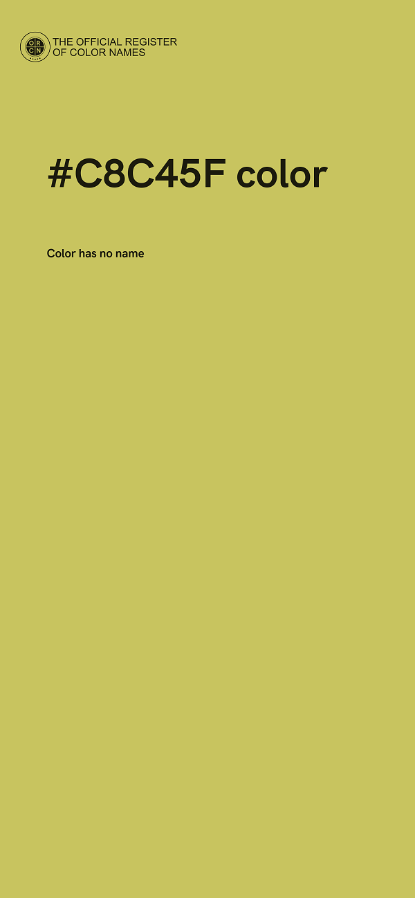 #C8C45F color image