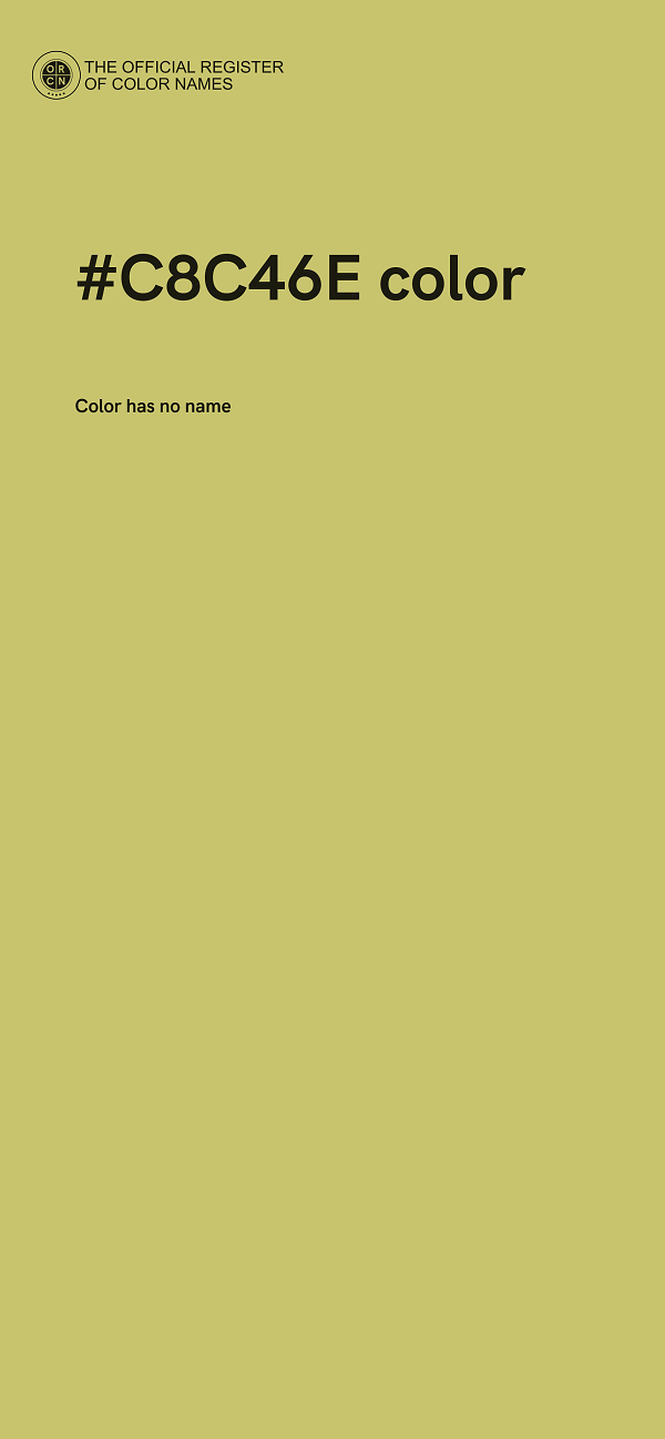 #C8C46E color image
