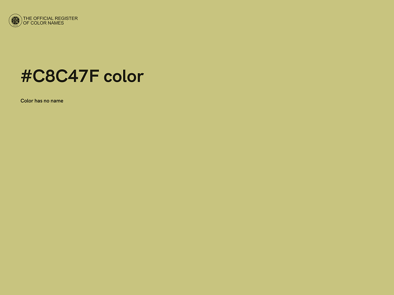 #C8C47F color image