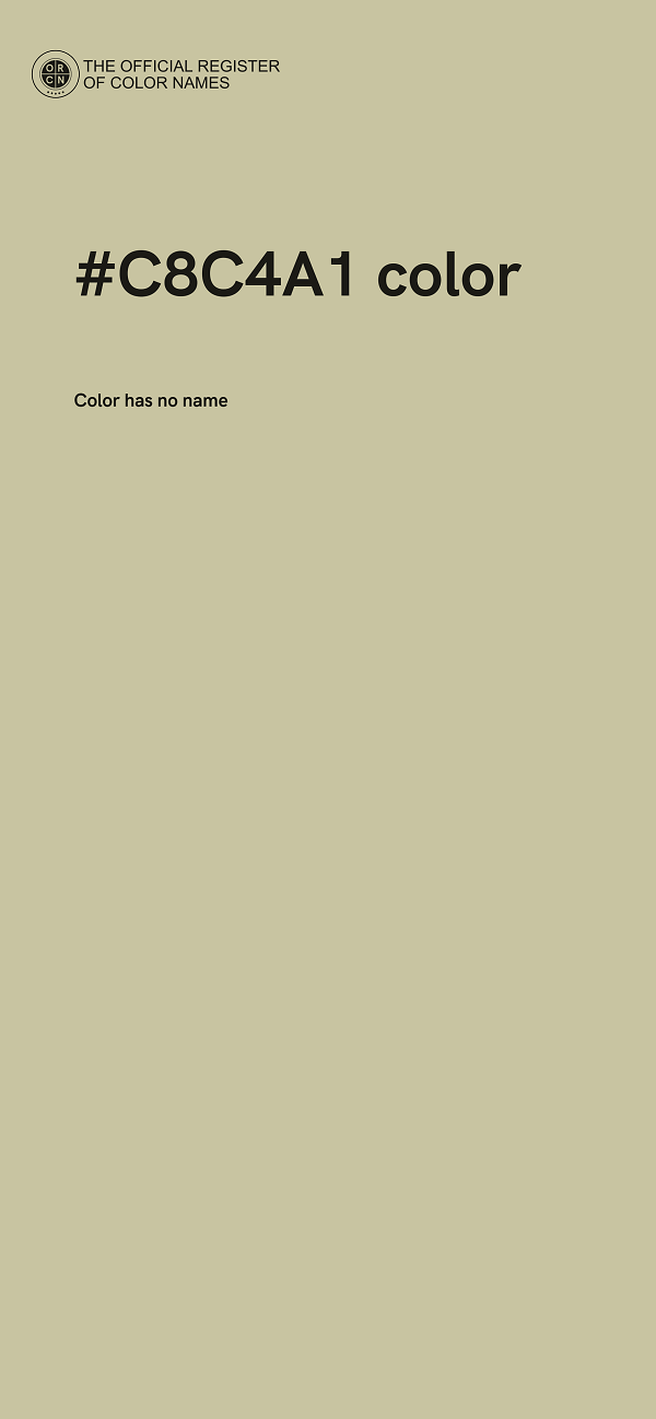 #C8C4A1 color image