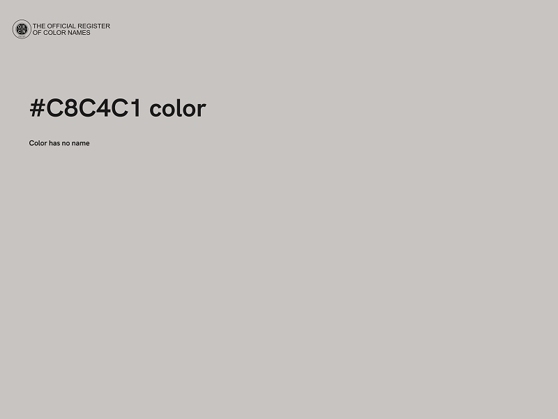 #C8C4C1 color image
