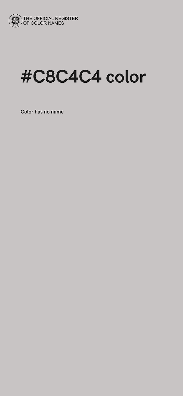 #C8C4C4 color image