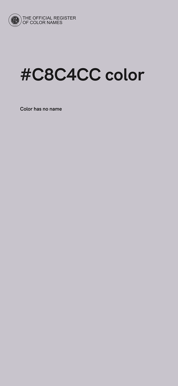 #C8C4CC color image