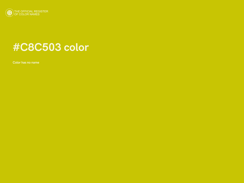 #C8C503 color image