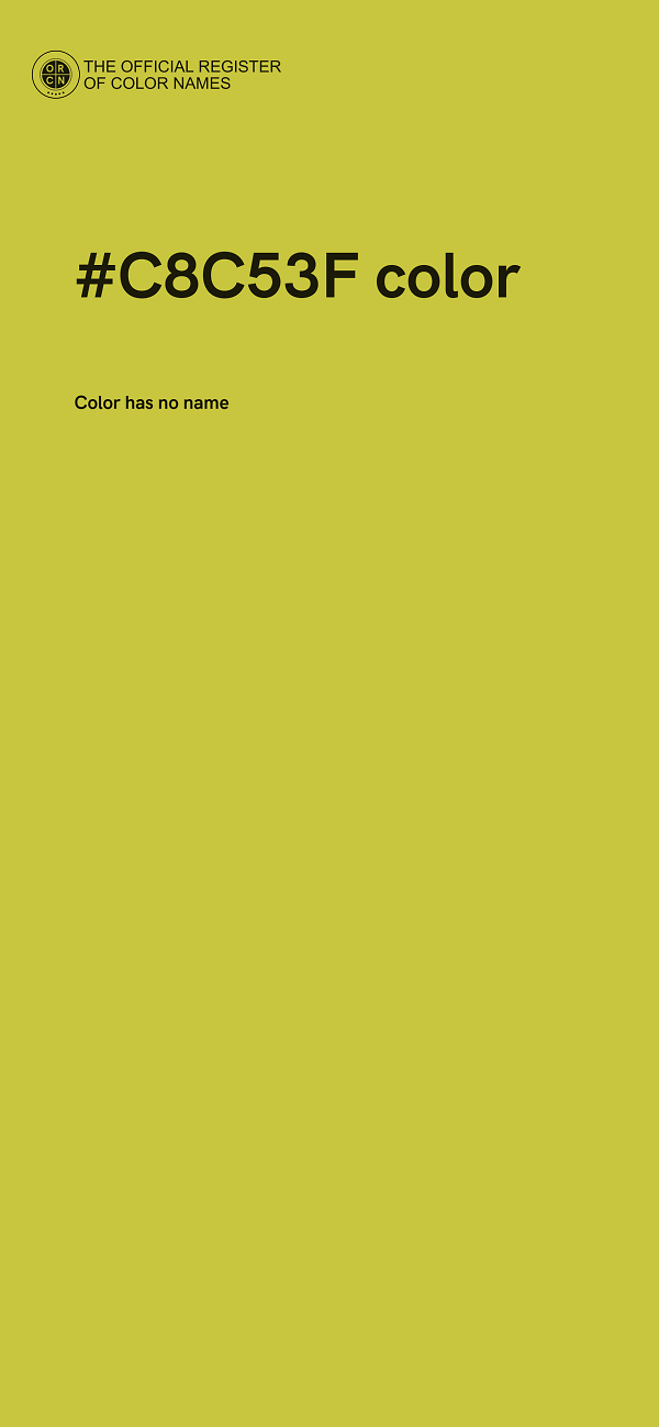 #C8C53F color image