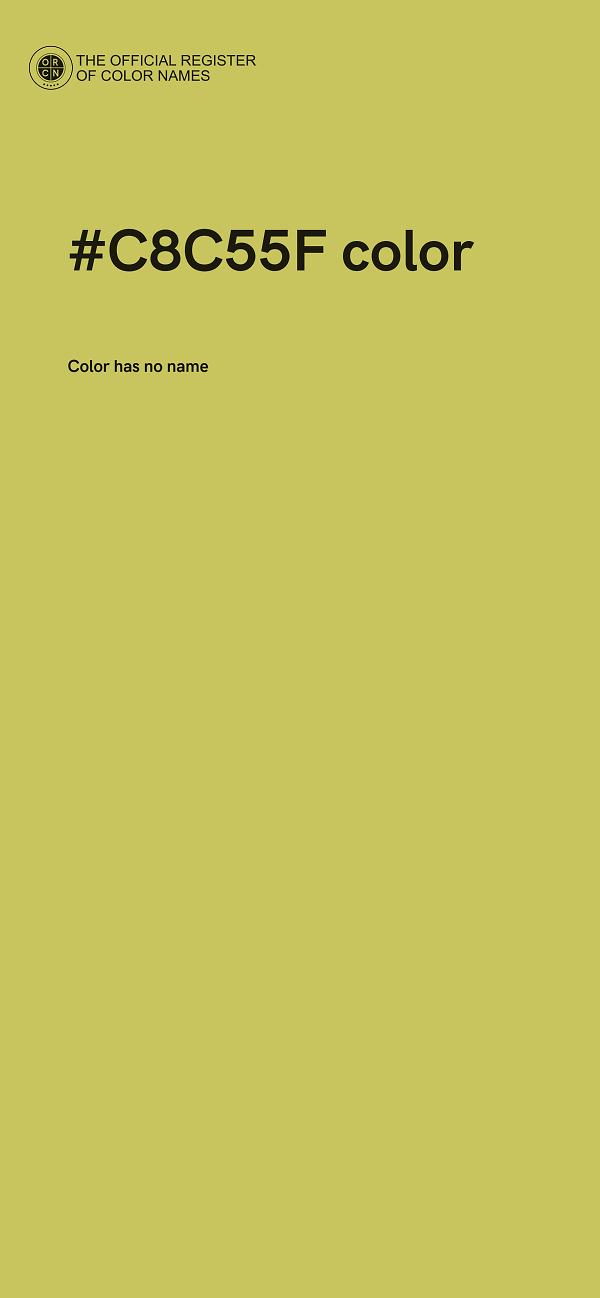 #C8C55F color image