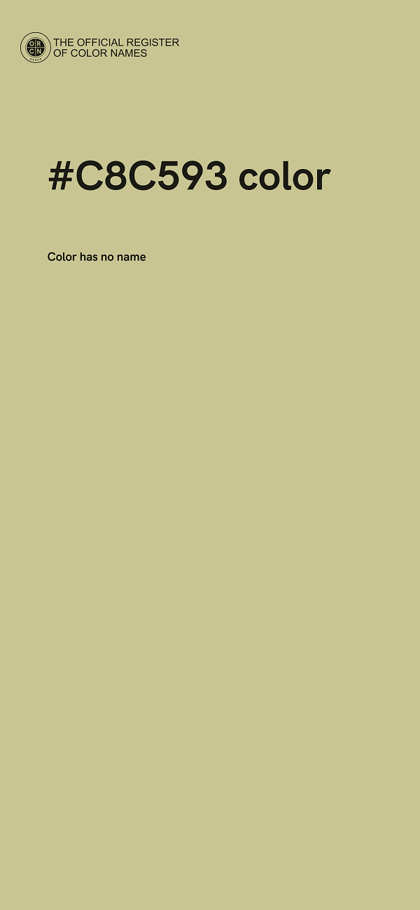 #C8C593 color image