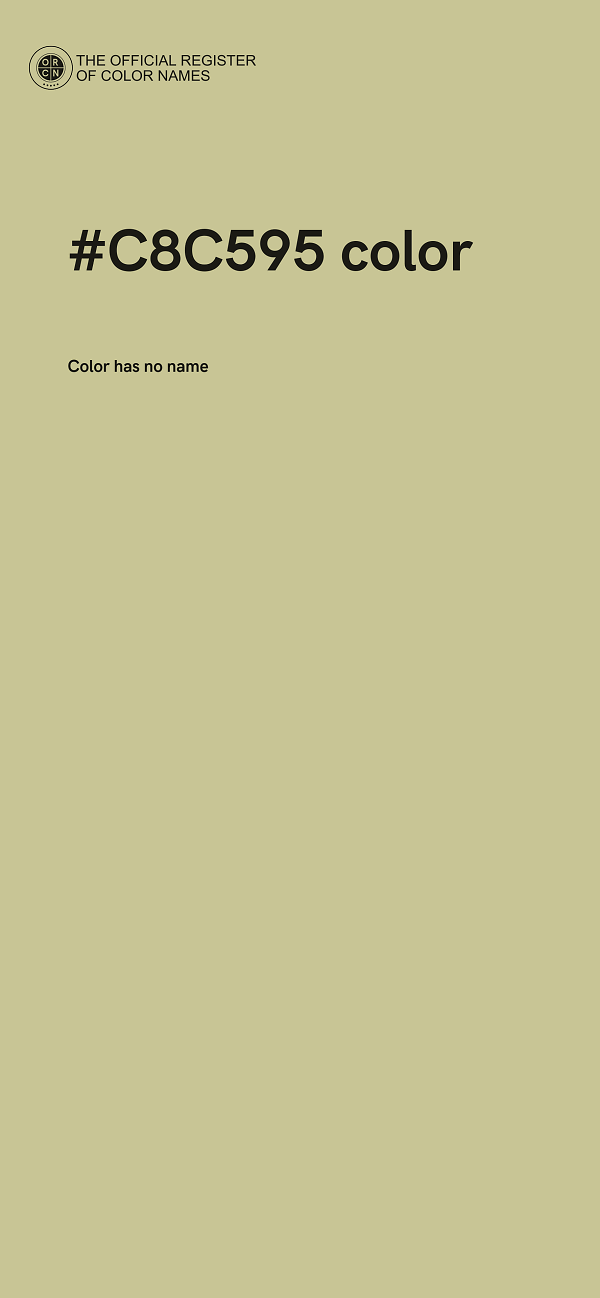 #C8C595 color image