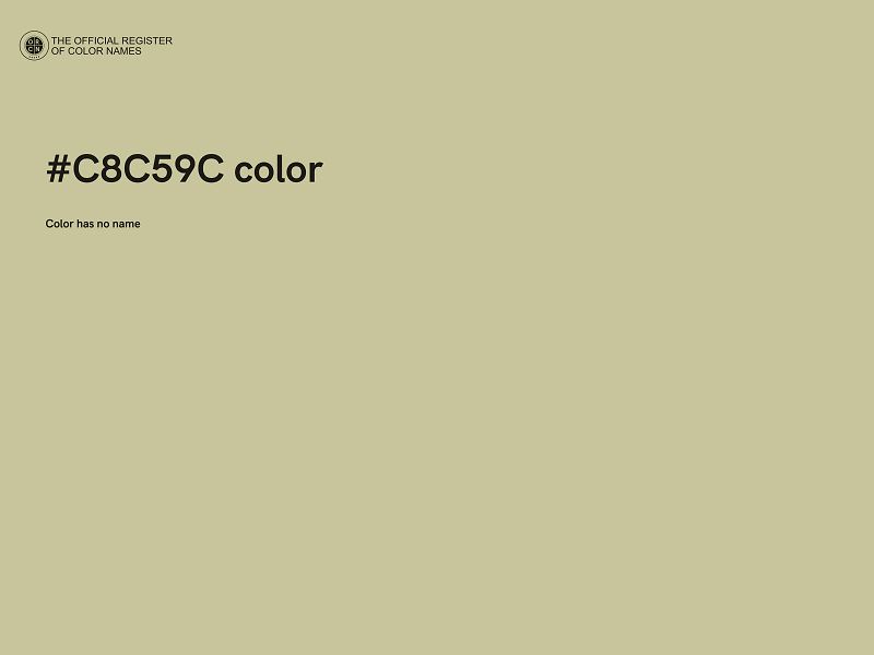 #C8C59C color image