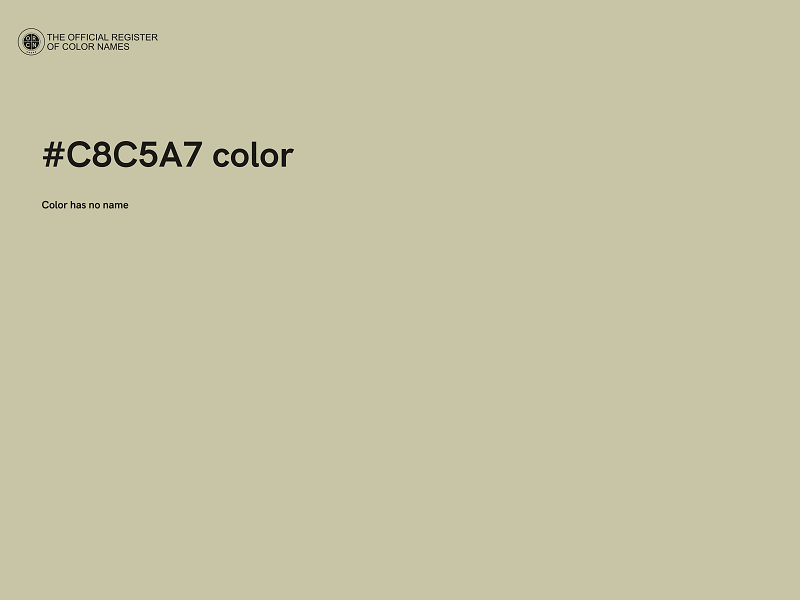 #C8C5A7 color image