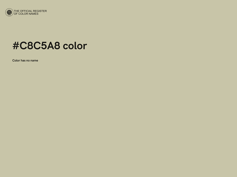 #C8C5A8 color image