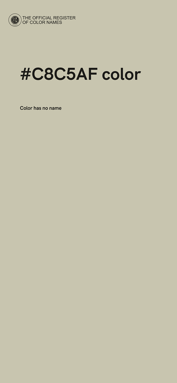 #C8C5AF color image
