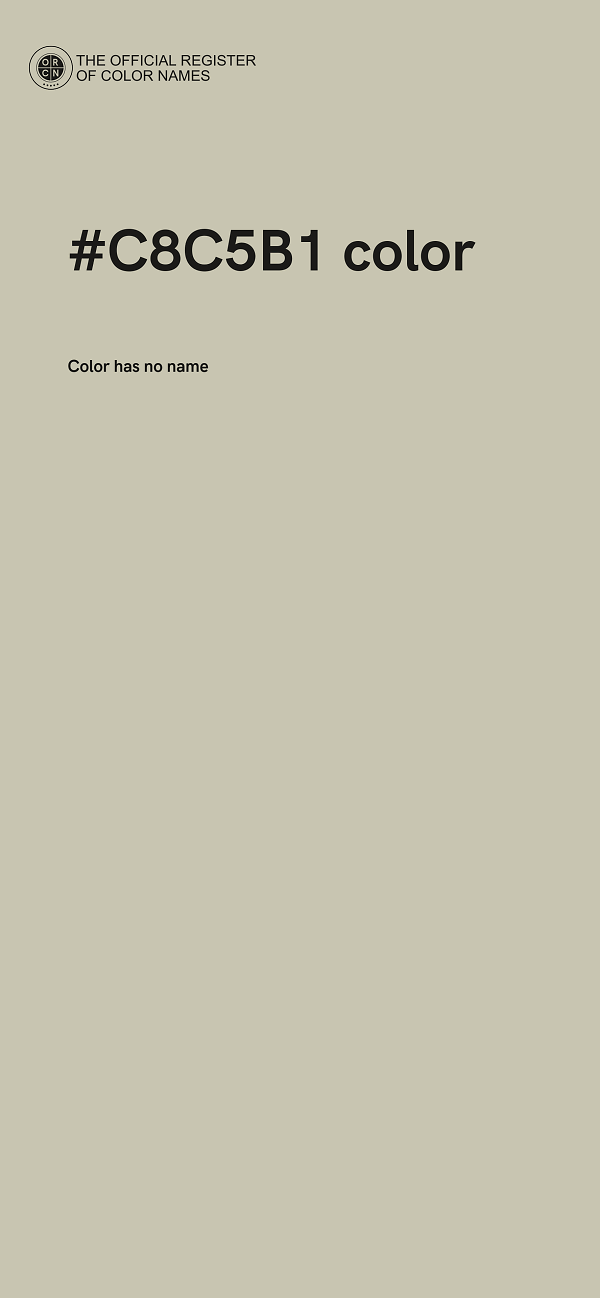 #C8C5B1 color image