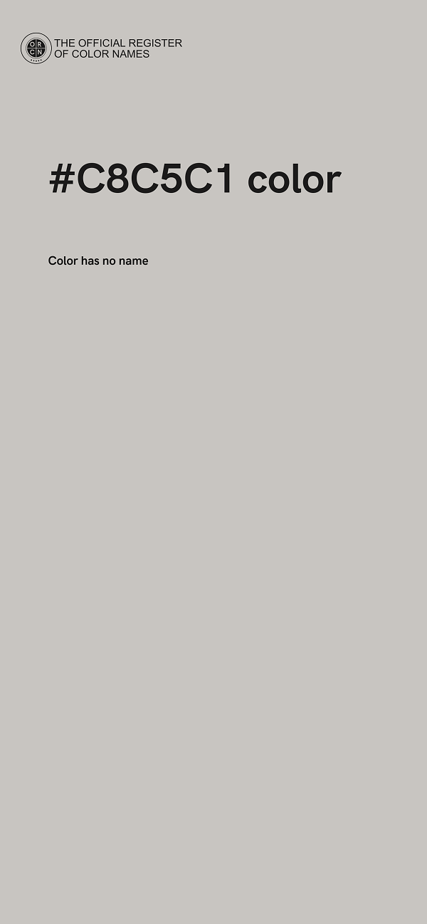 #C8C5C1 color image