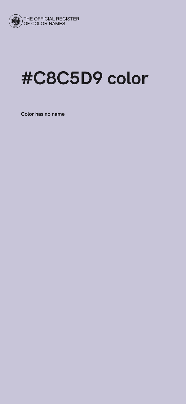 #C8C5D9 color image