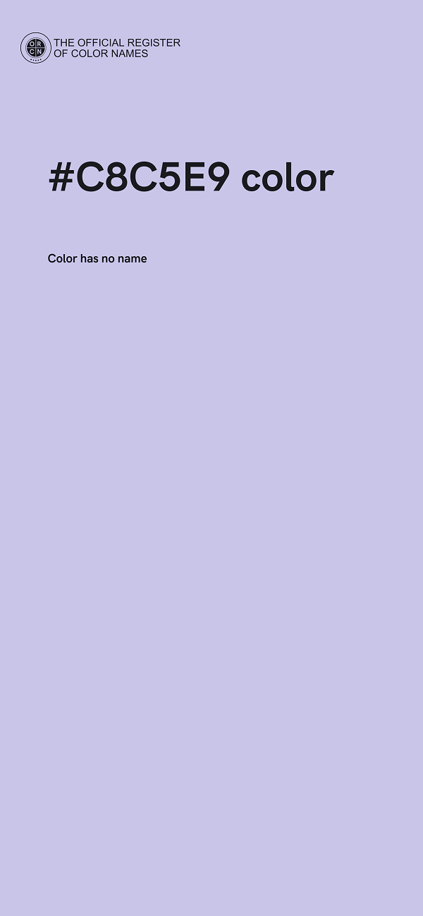 #C8C5E9 color image