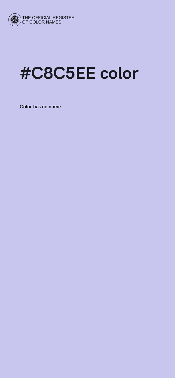 #C8C5EE color image
