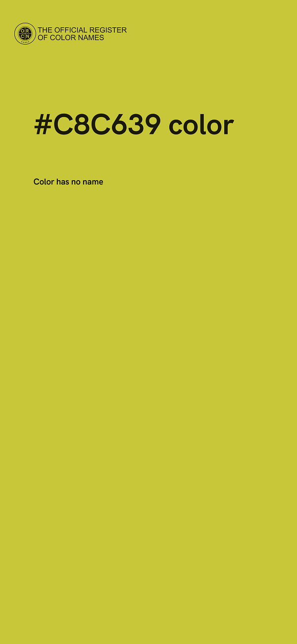 #C8C639 color image