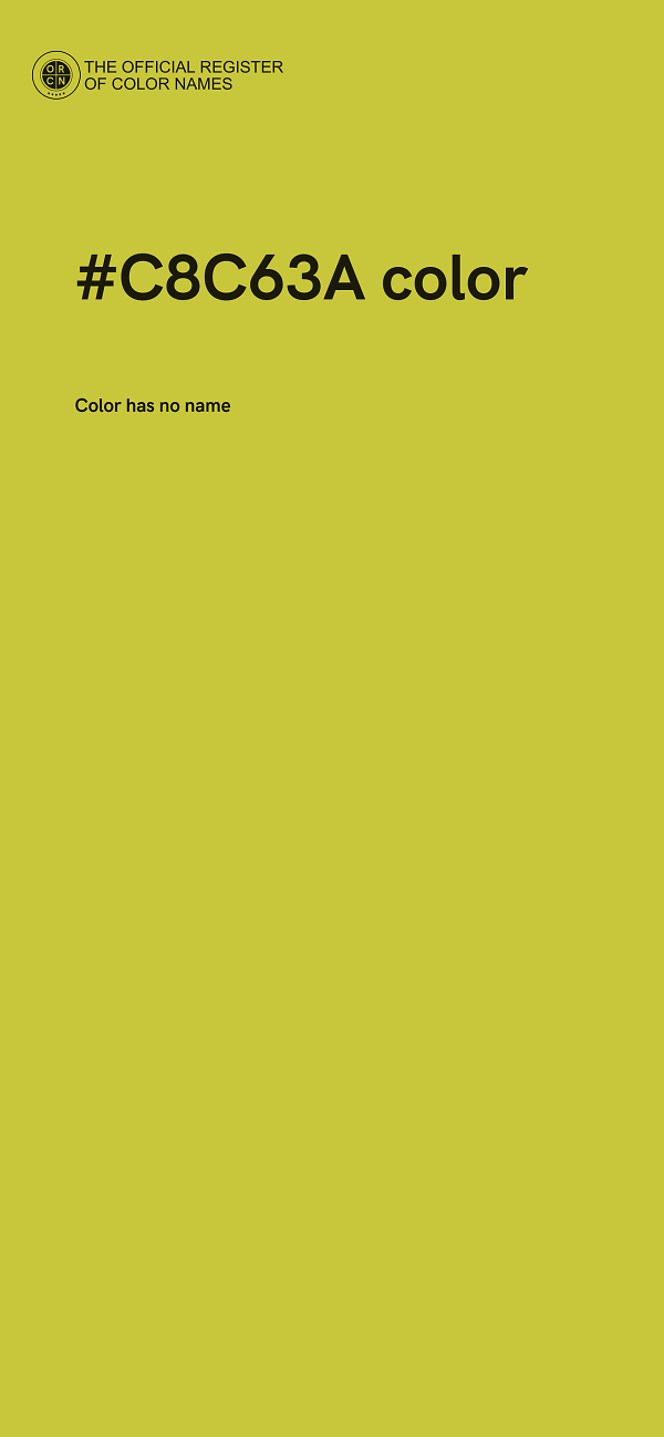 #C8C63A color image