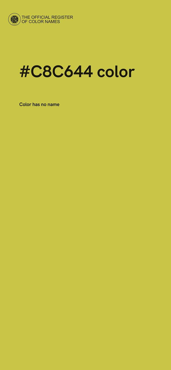 #C8C644 color image