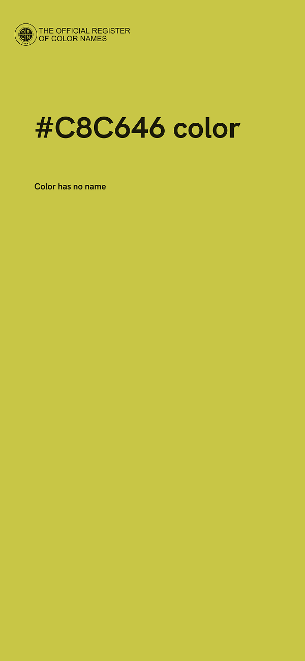 #C8C646 color image