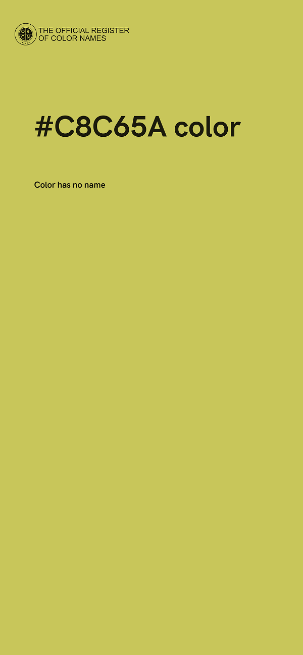 #C8C65A color image