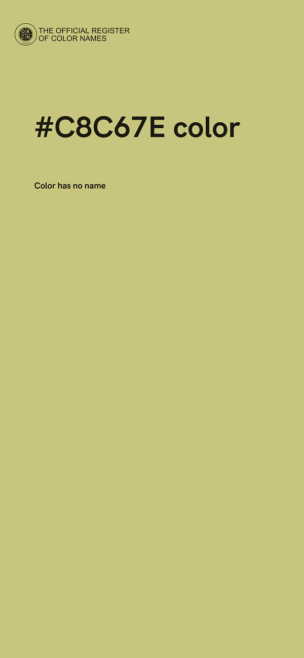 #C8C67E color image