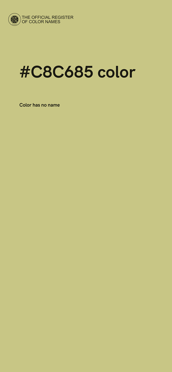 #C8C685 color image
