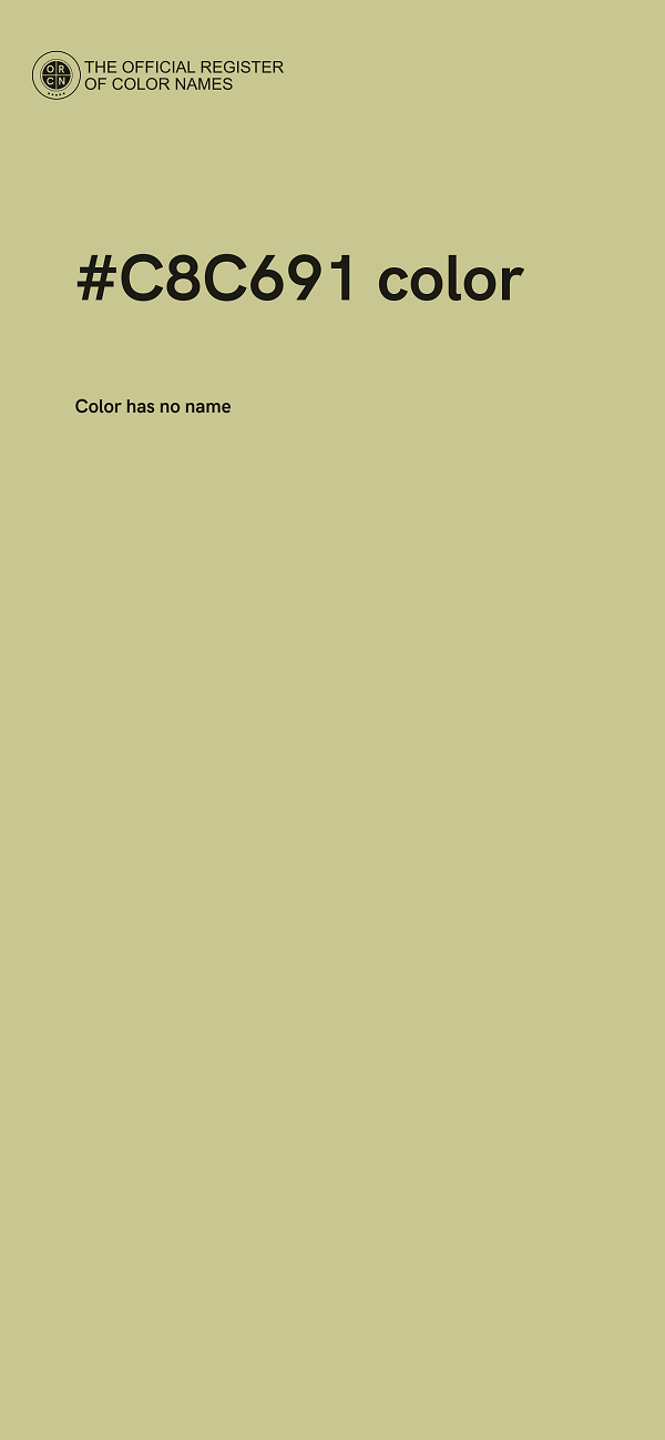 #C8C691 color image