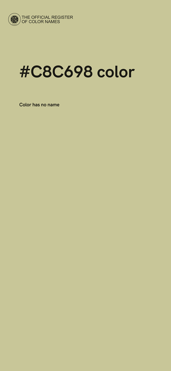 #C8C698 color image