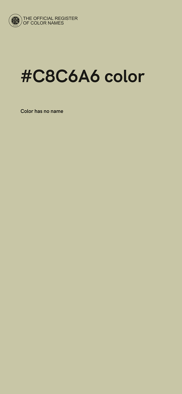 #C8C6A6 color image