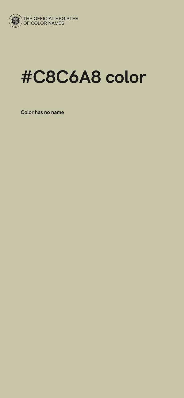 #C8C6A8 color image
