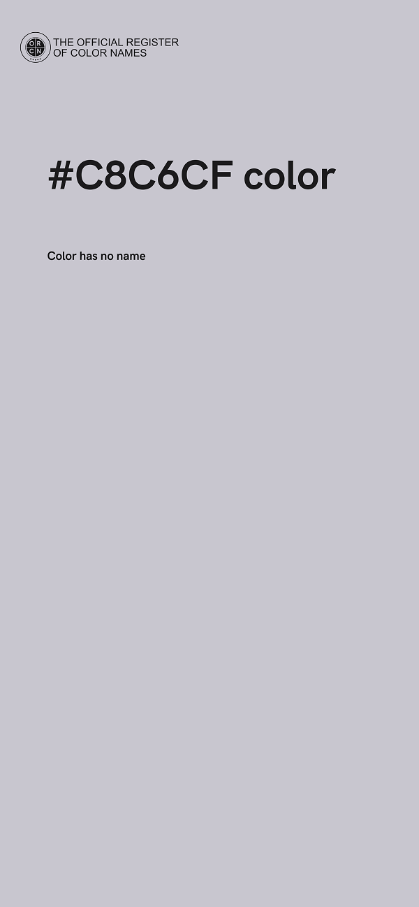 #C8C6CF color image