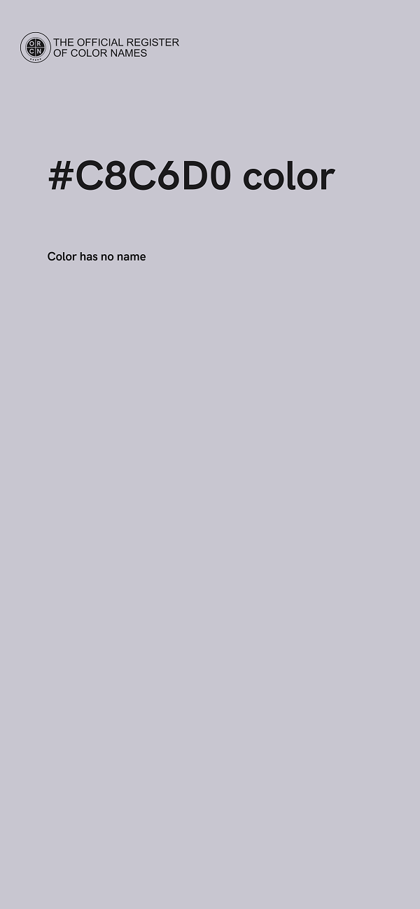 #C8C6D0 color image