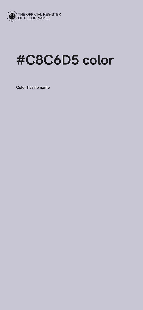 #C8C6D5 color image