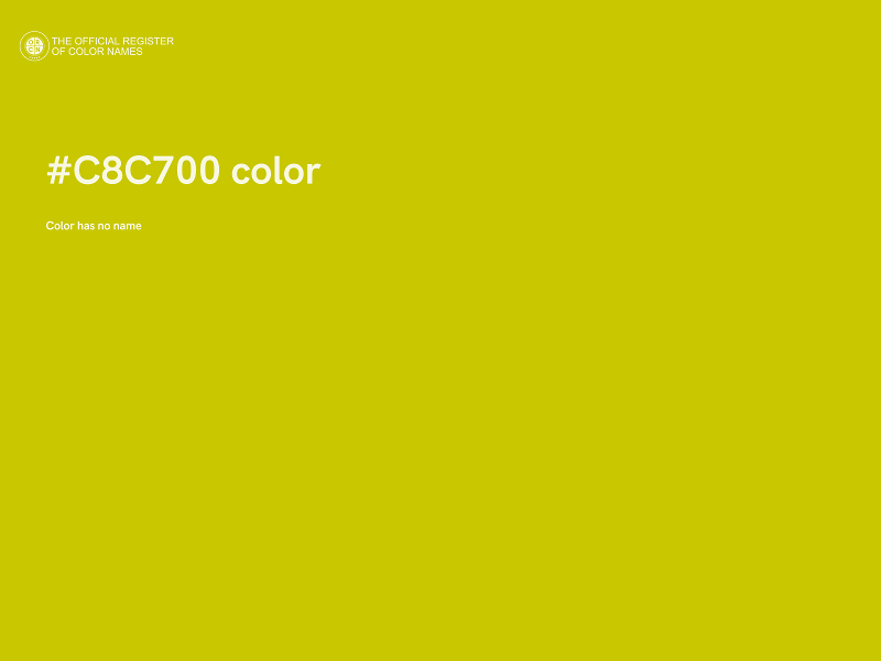 #C8C700 color image