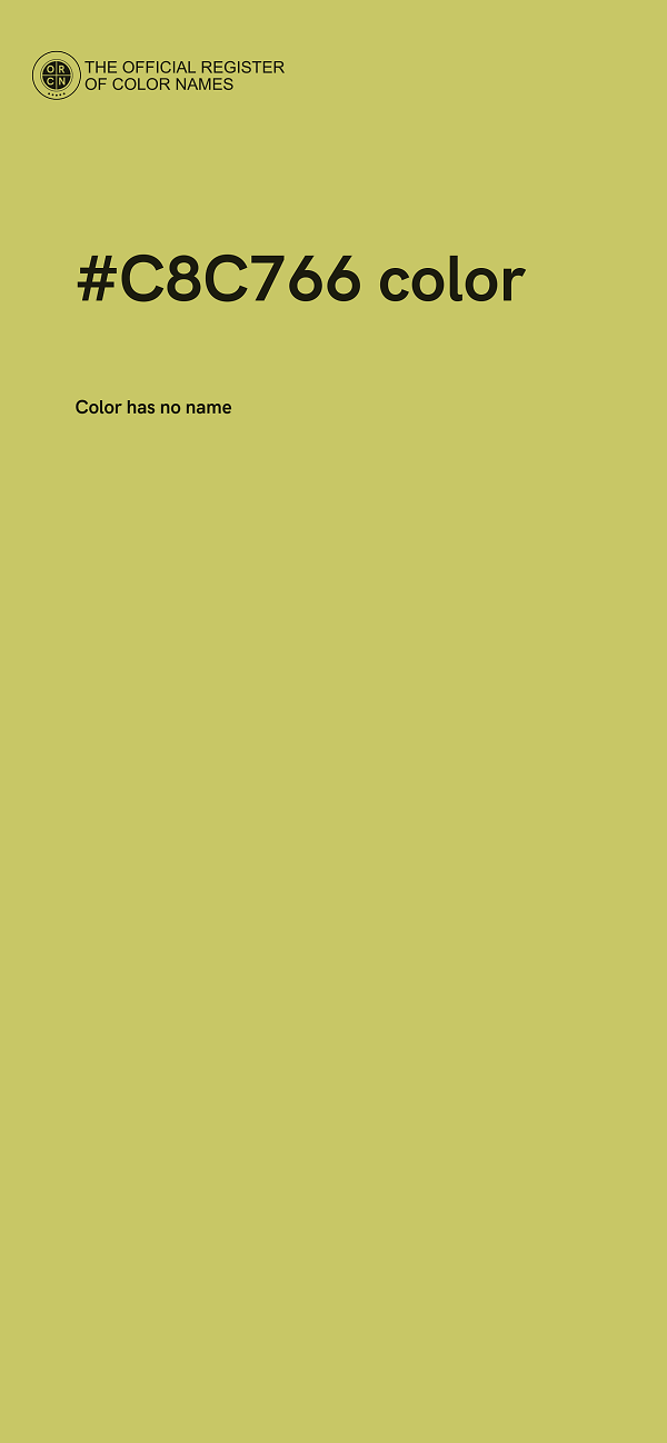 #C8C766 color image