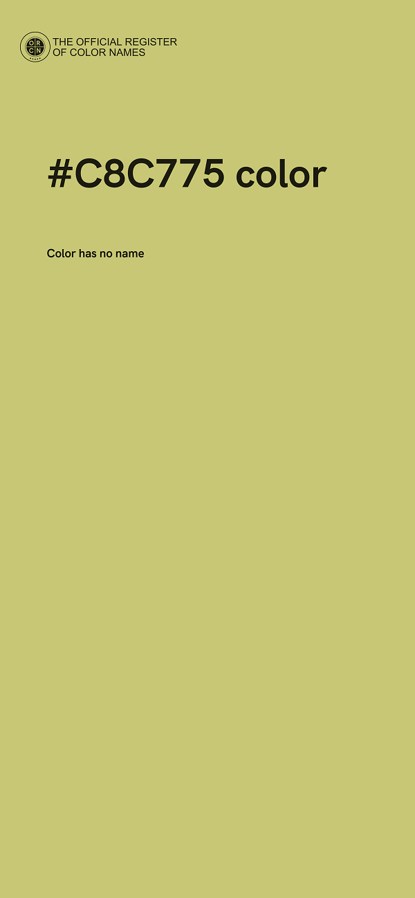 #C8C775 color image
