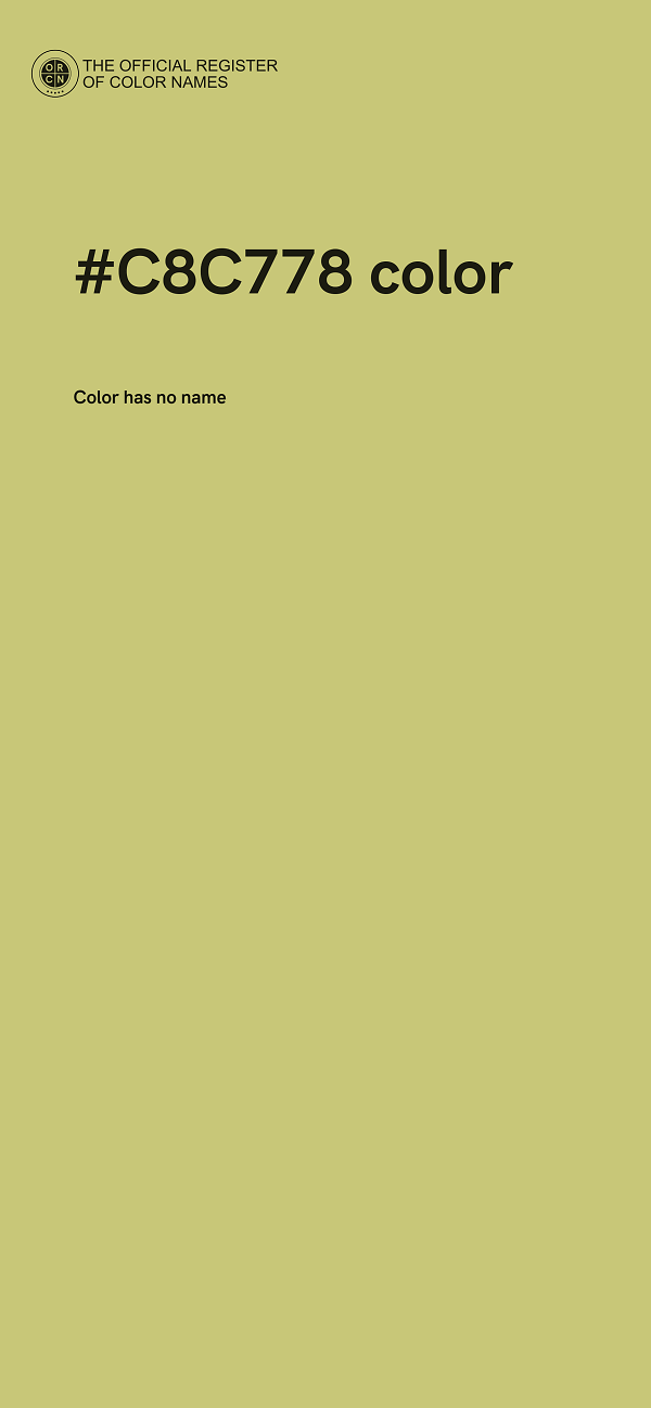 #C8C778 color image