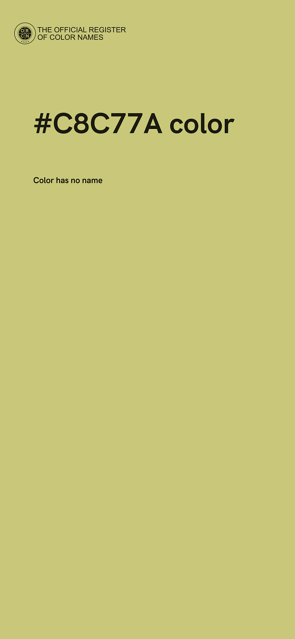 #C8C77A color image