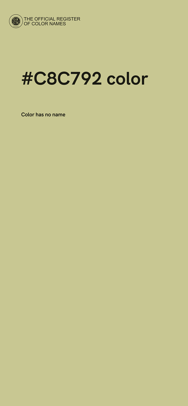 #C8C792 color image