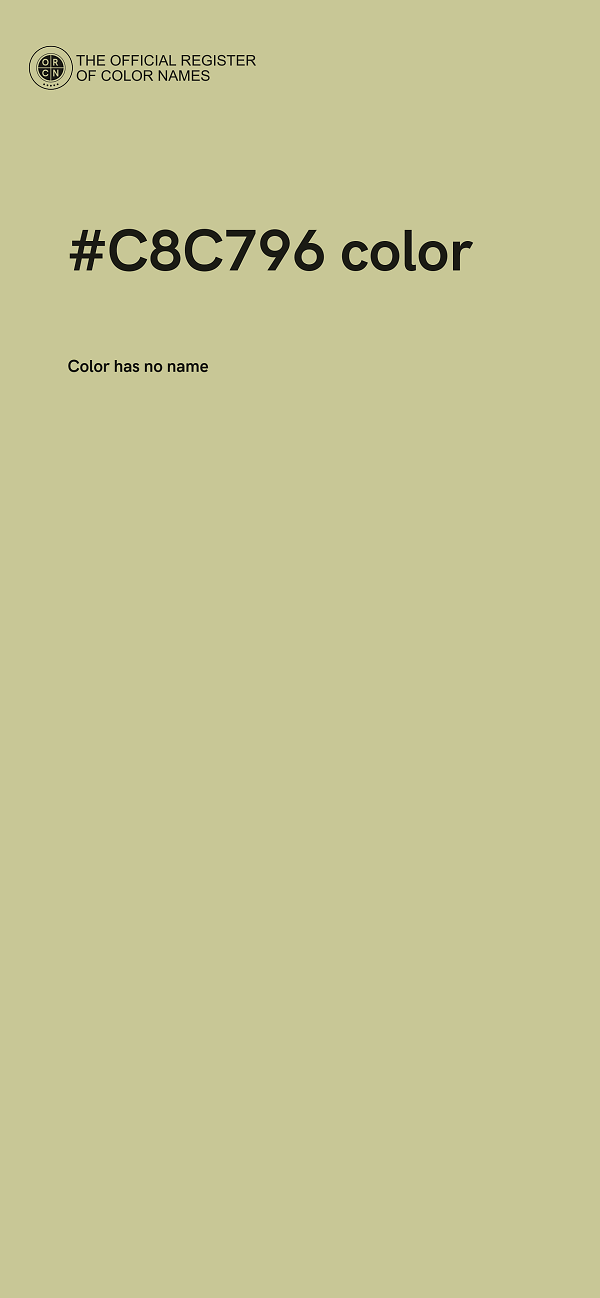 #C8C796 color image