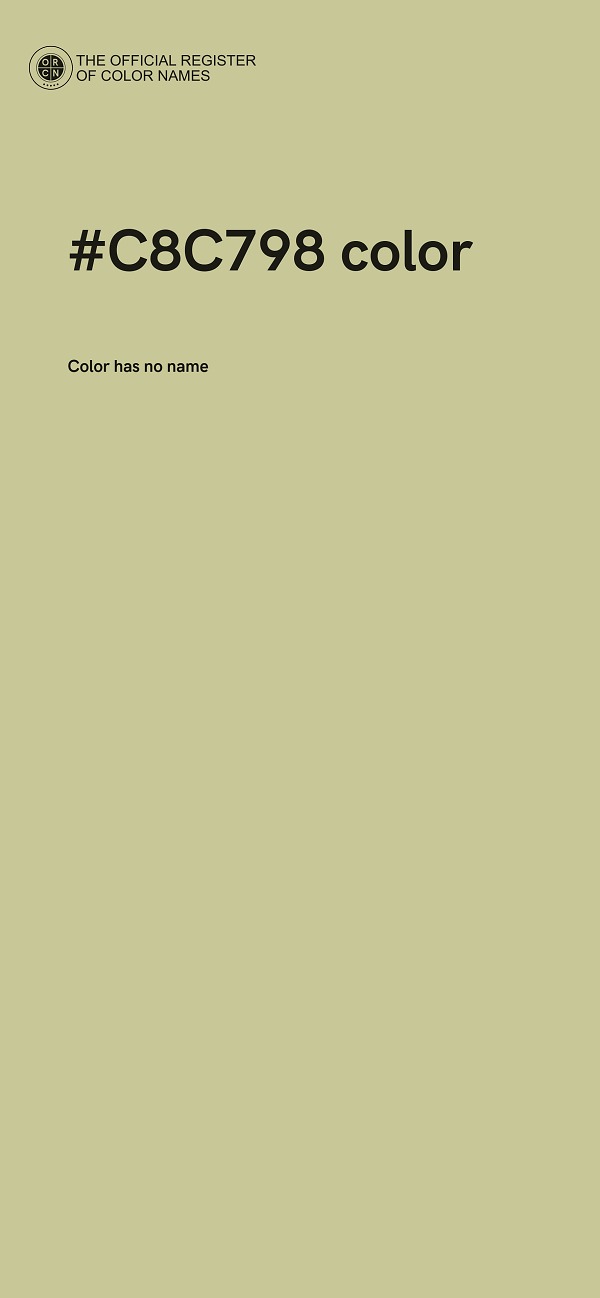 #C8C798 color image