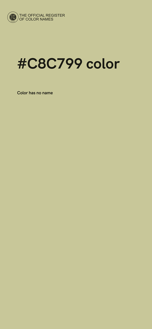 #C8C799 color image