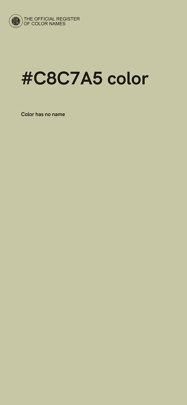 #C8C7A5 color image