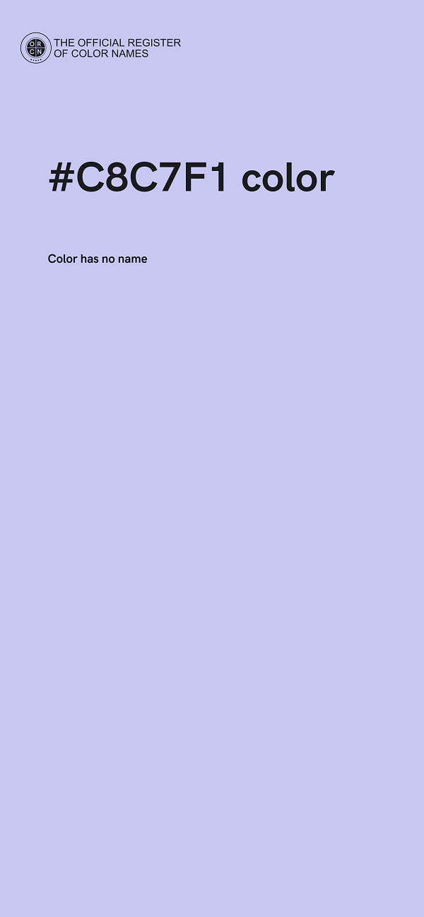 #C8C7F1 color image